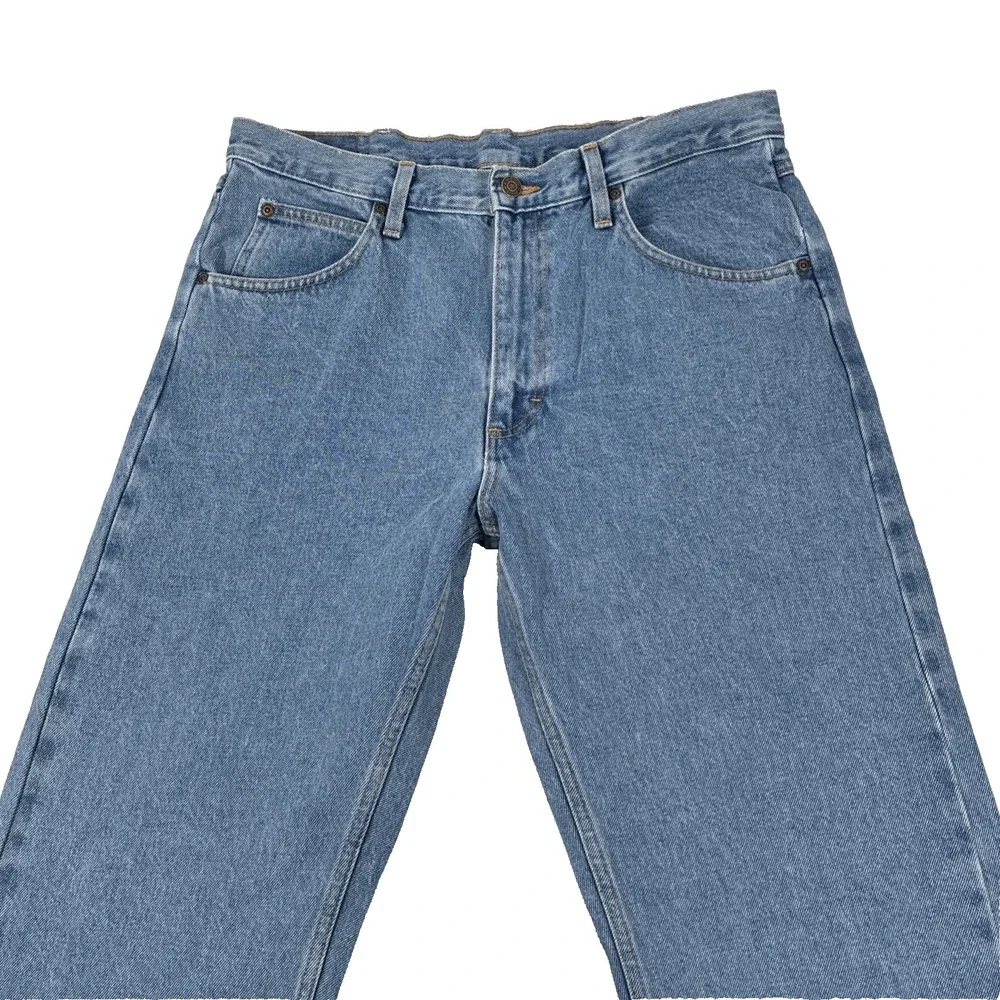 NWT Wrangler Men's Regular Fit Jeans 34x32 Five Star Heritage Med Stonewash Blue